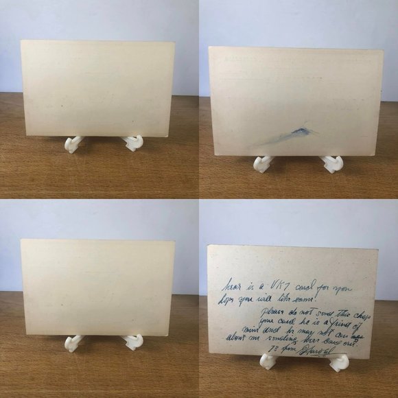 4 1939 Vintage Ham Radio Card Tasmania, Australia Lot - Picture 2 of 2